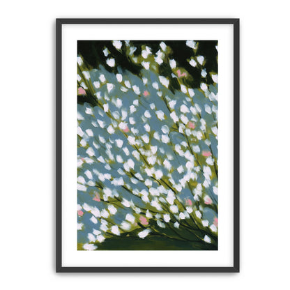 Pink breaks the white field