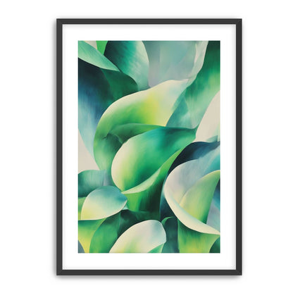 Calla lilies among green shadows