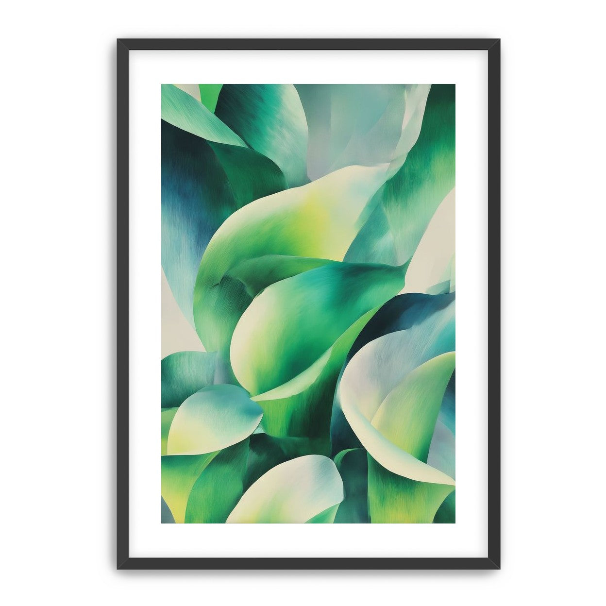 Calla lilies among green shadows