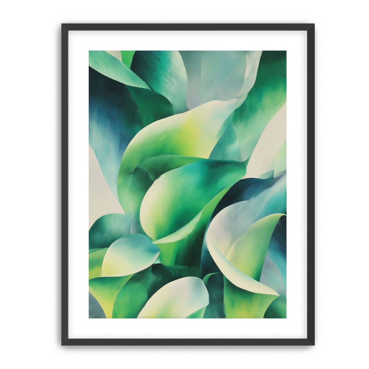 Calla lilies among green shadows