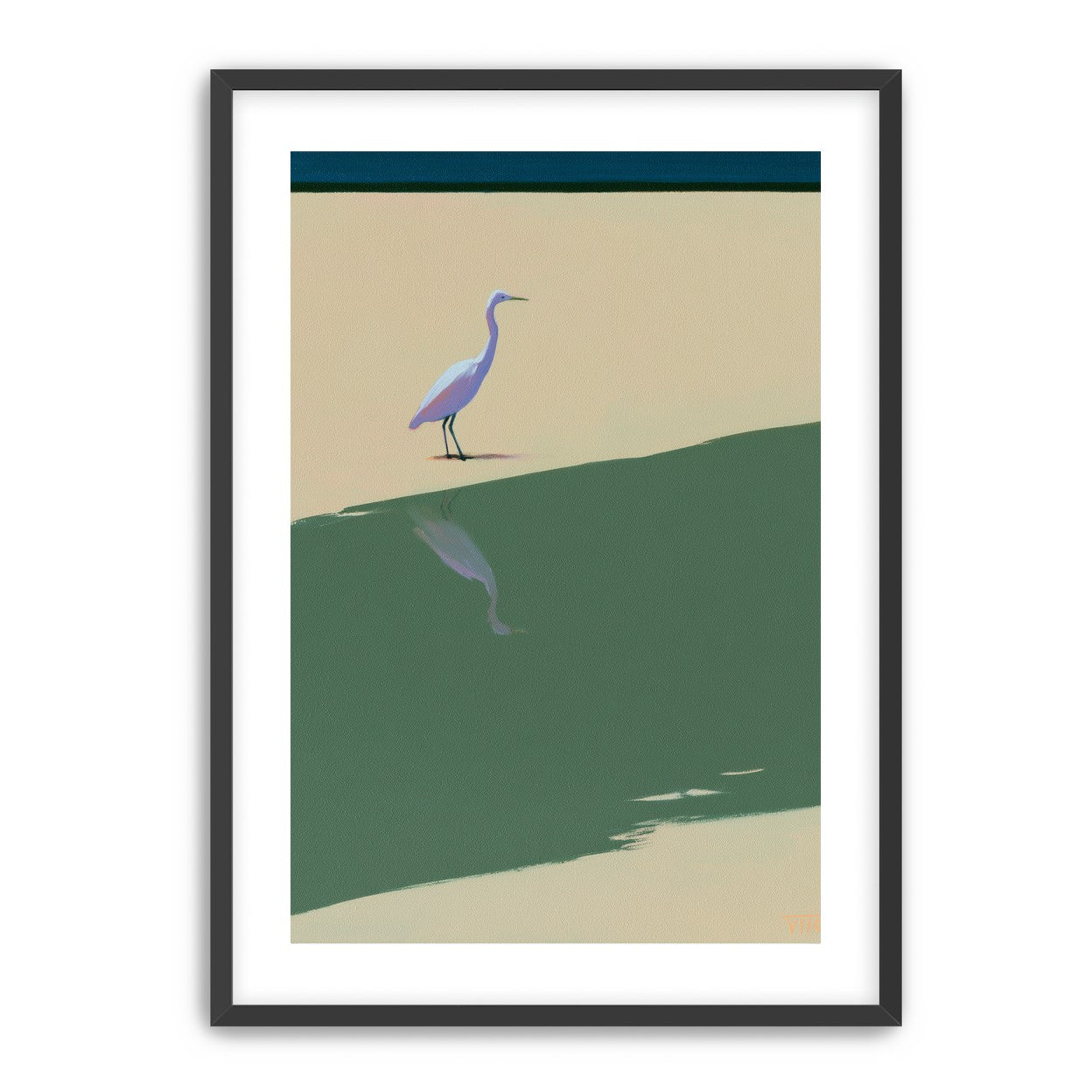 Where the egret doubles