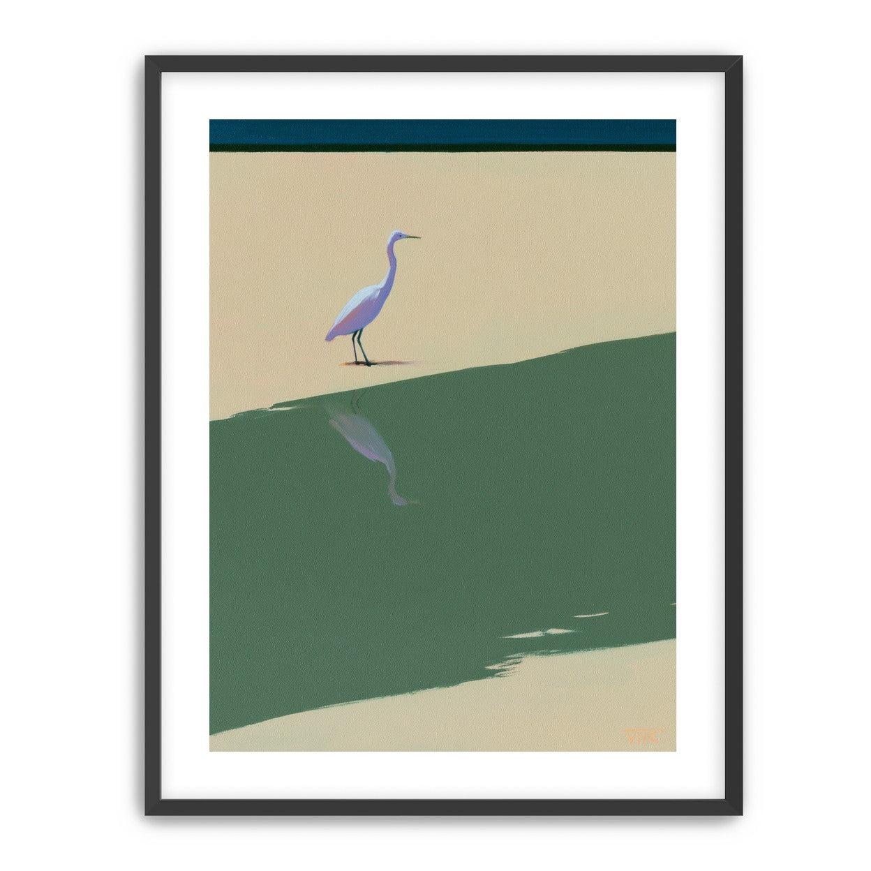 Where the egret doubles