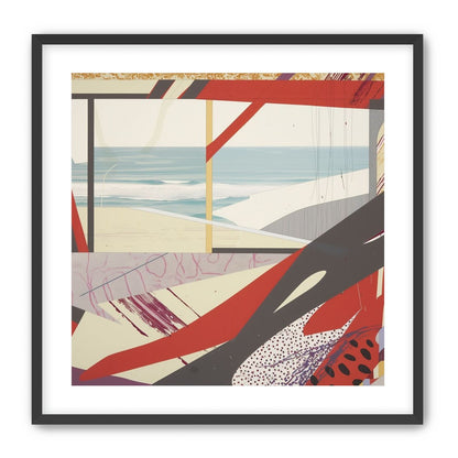 Beach horizon within angled bands