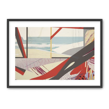 Beach horizon within angled bands
