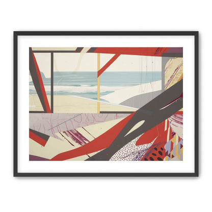 Beach horizon within angled bands