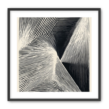 Where the lines break inward