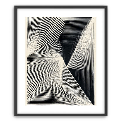 Where the lines break inward