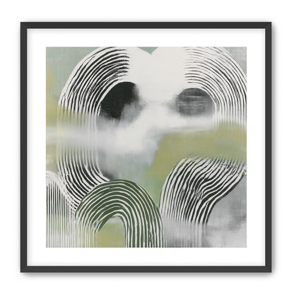 Black arcs in green haze