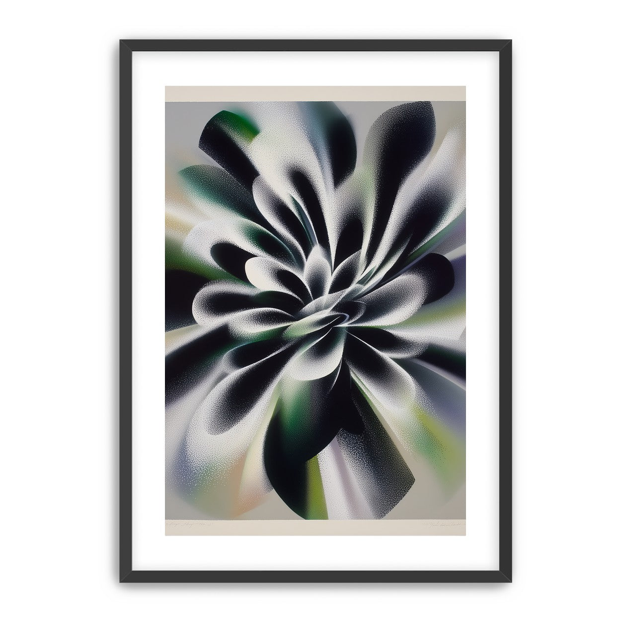Speckled bloom in motion