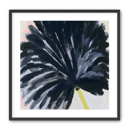 Black petals in pale light