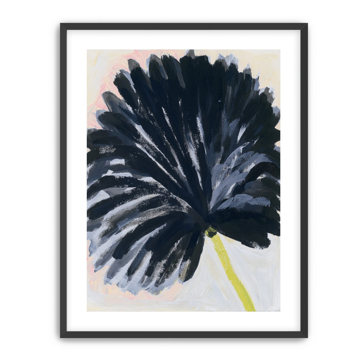 Black petals in pale light