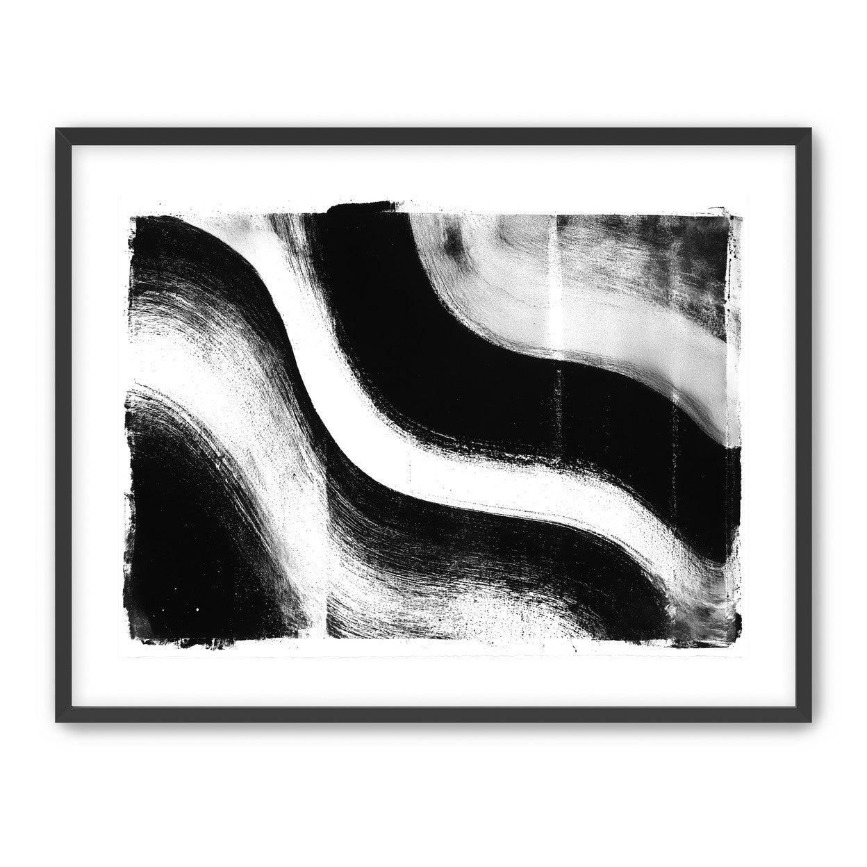 White cut through black