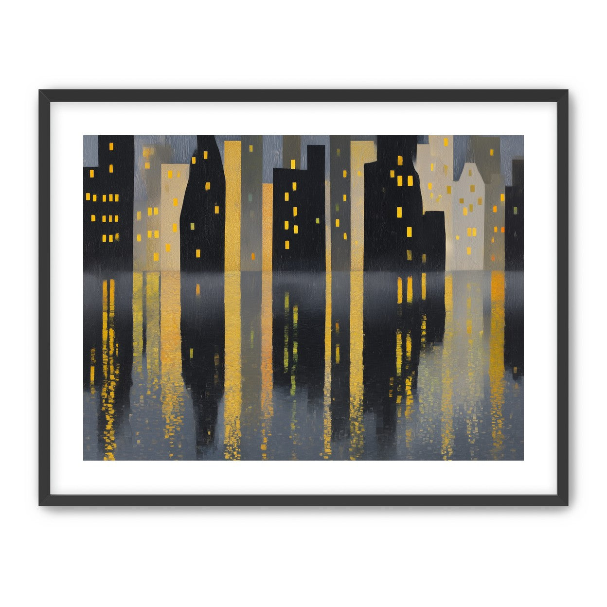 Windows above their reflections