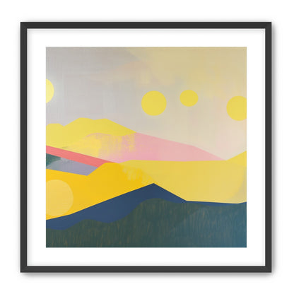 Many suns above the hills