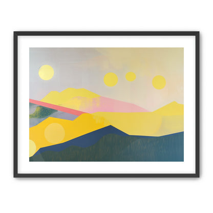 Many suns above the hills