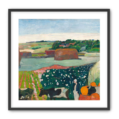 Haystacks in Brittany by Gauguin