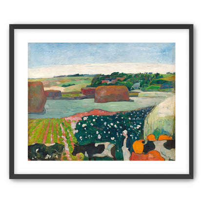 Haystacks in Brittany by Gauguin