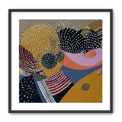 Overlapping Dotted Shapes