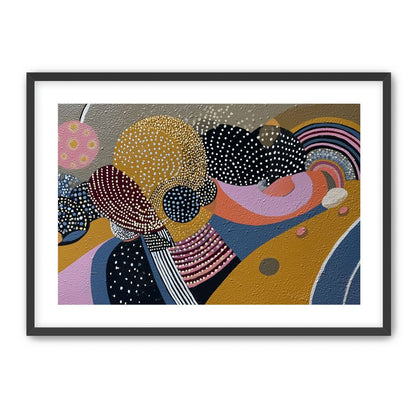 Overlapping Dotted Shapes