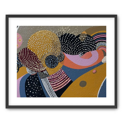 Overlapping Dotted Shapes