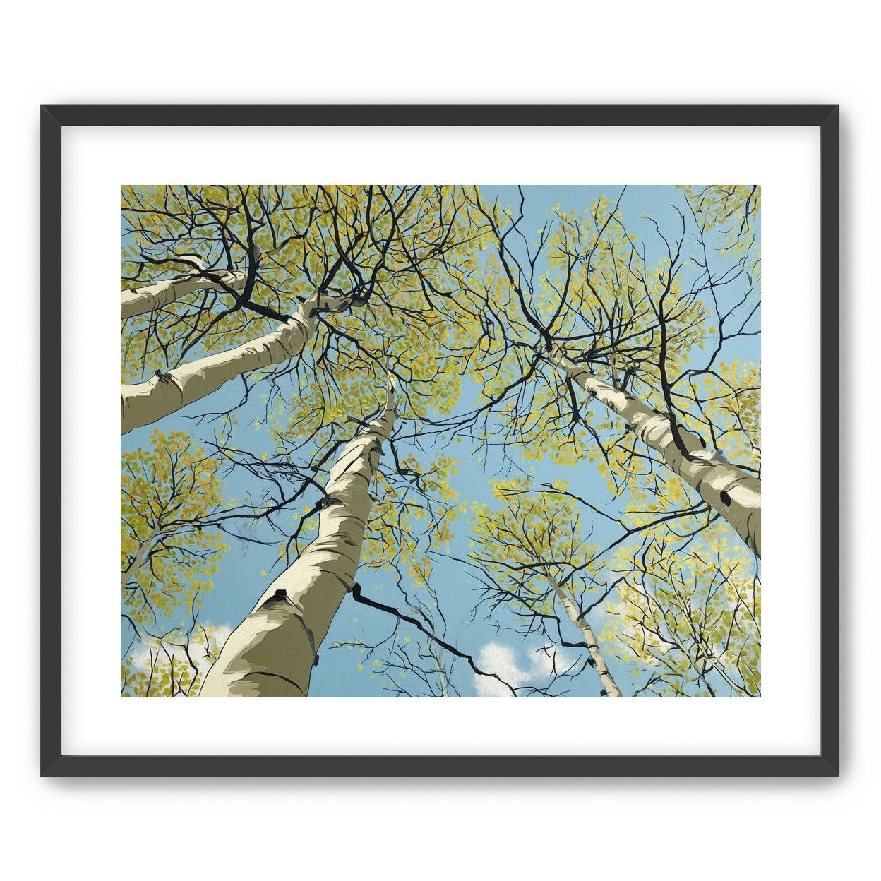 Yellow Leaves Against the Sky