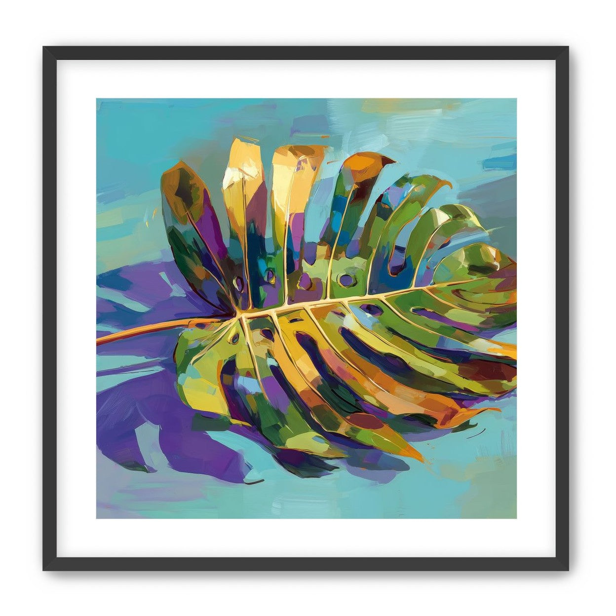 A Leaf Held in Color