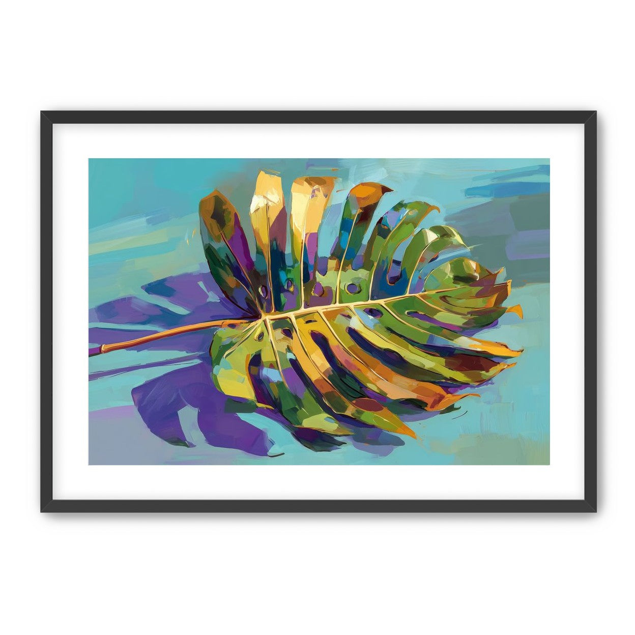 A Leaf Held in Color
