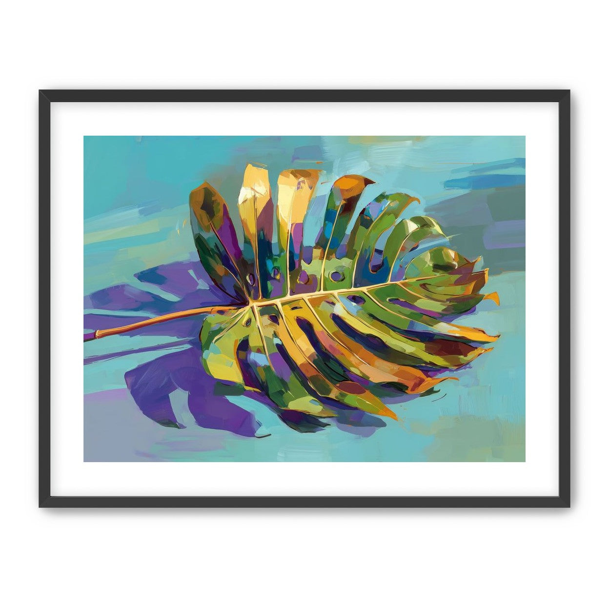 A Leaf Held in Color