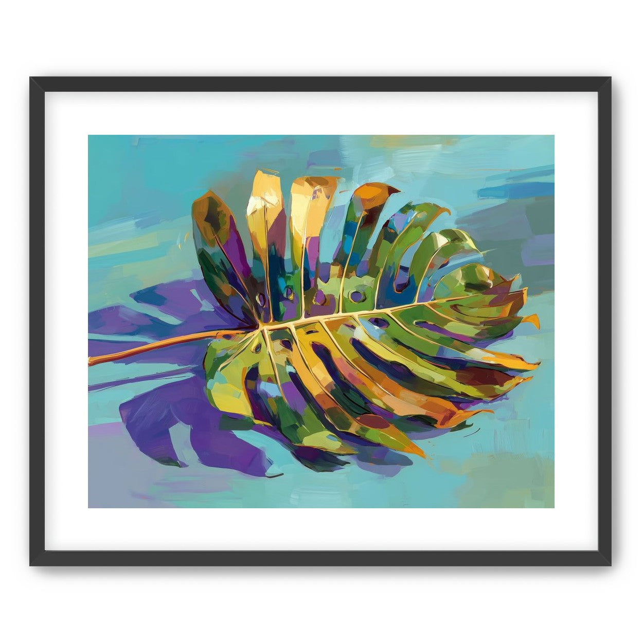 A Leaf Held in Color