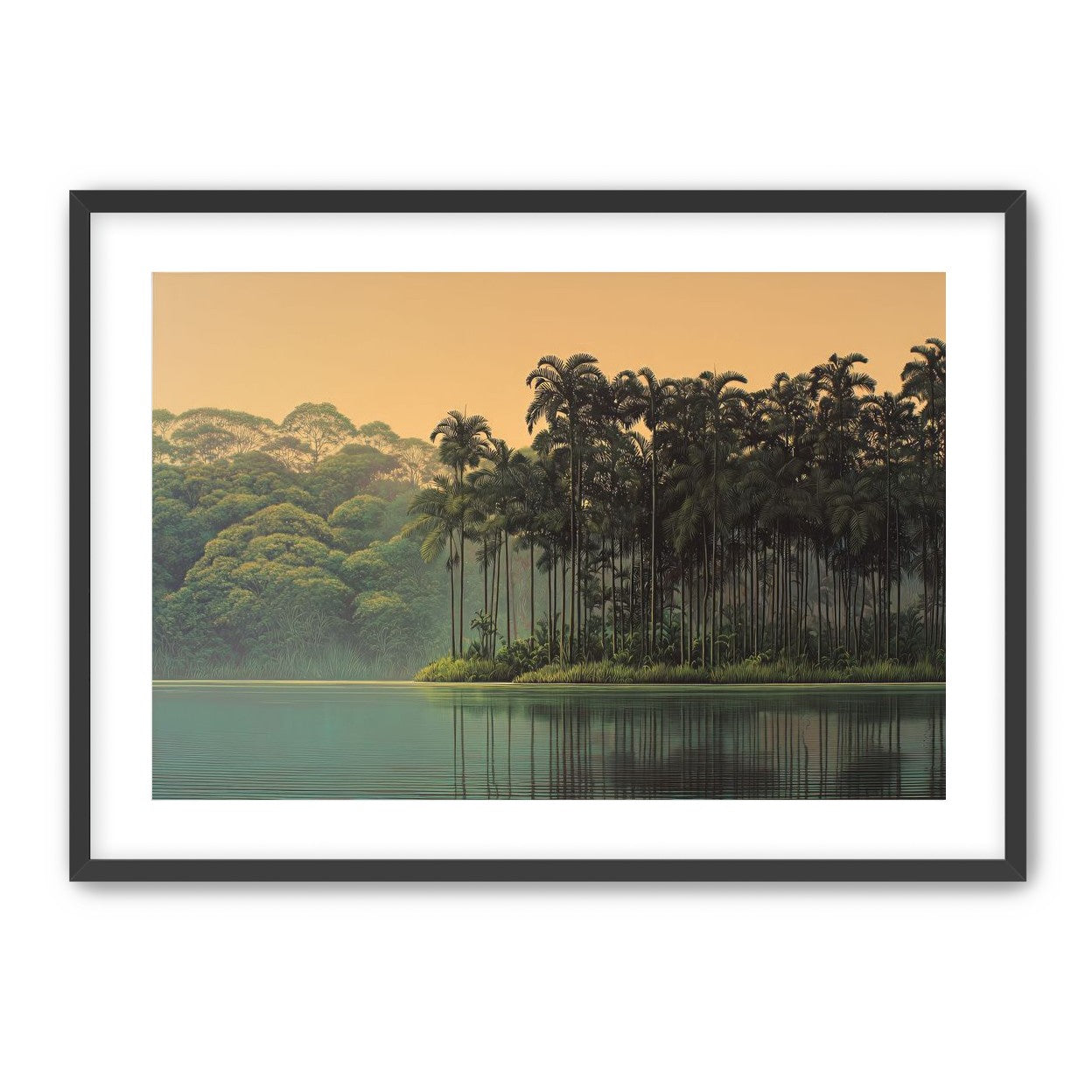 Tall Palms at Water