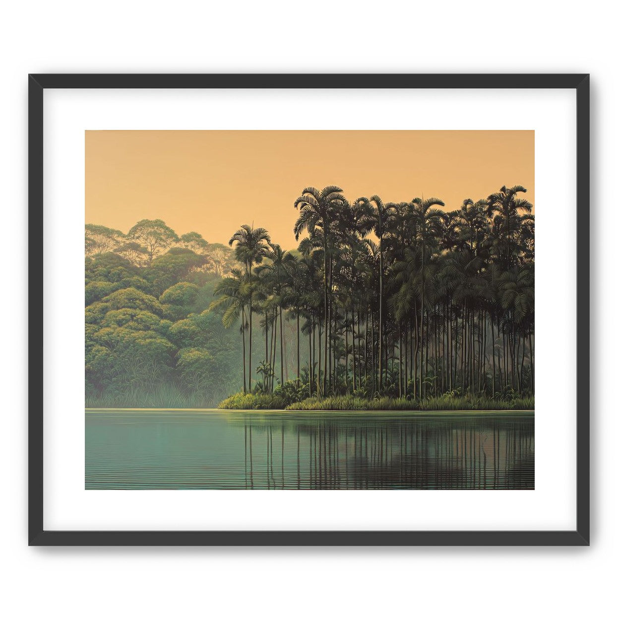 Tall Palms at Water