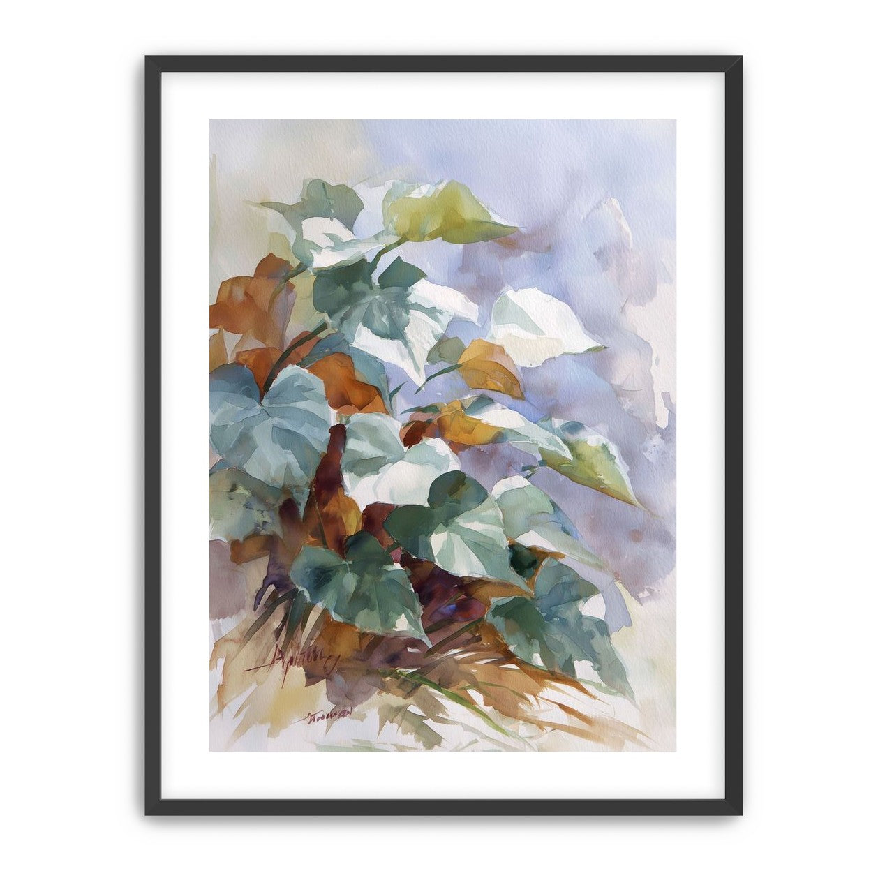 Garden Leaves After Rain