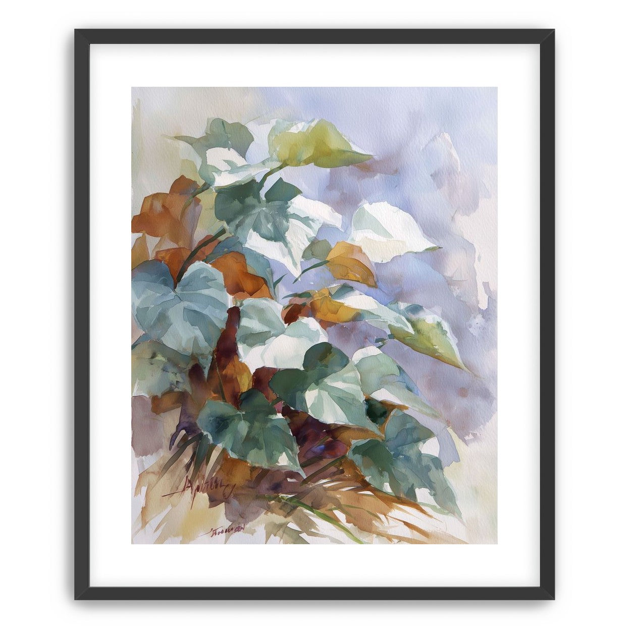Garden Leaves After Rain