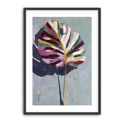 Leaf with Multicolored Veins