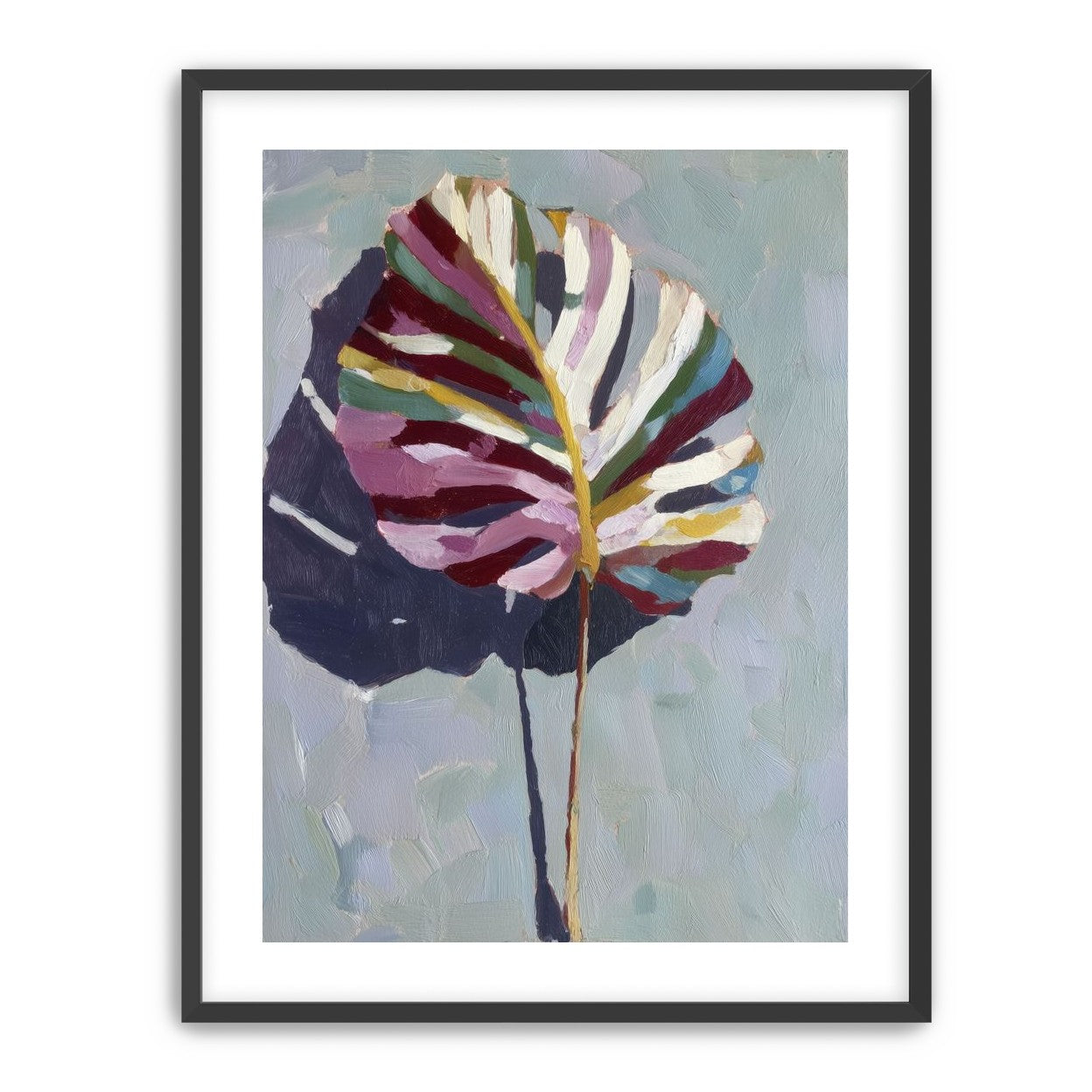 Leaf with Multicolored Veins