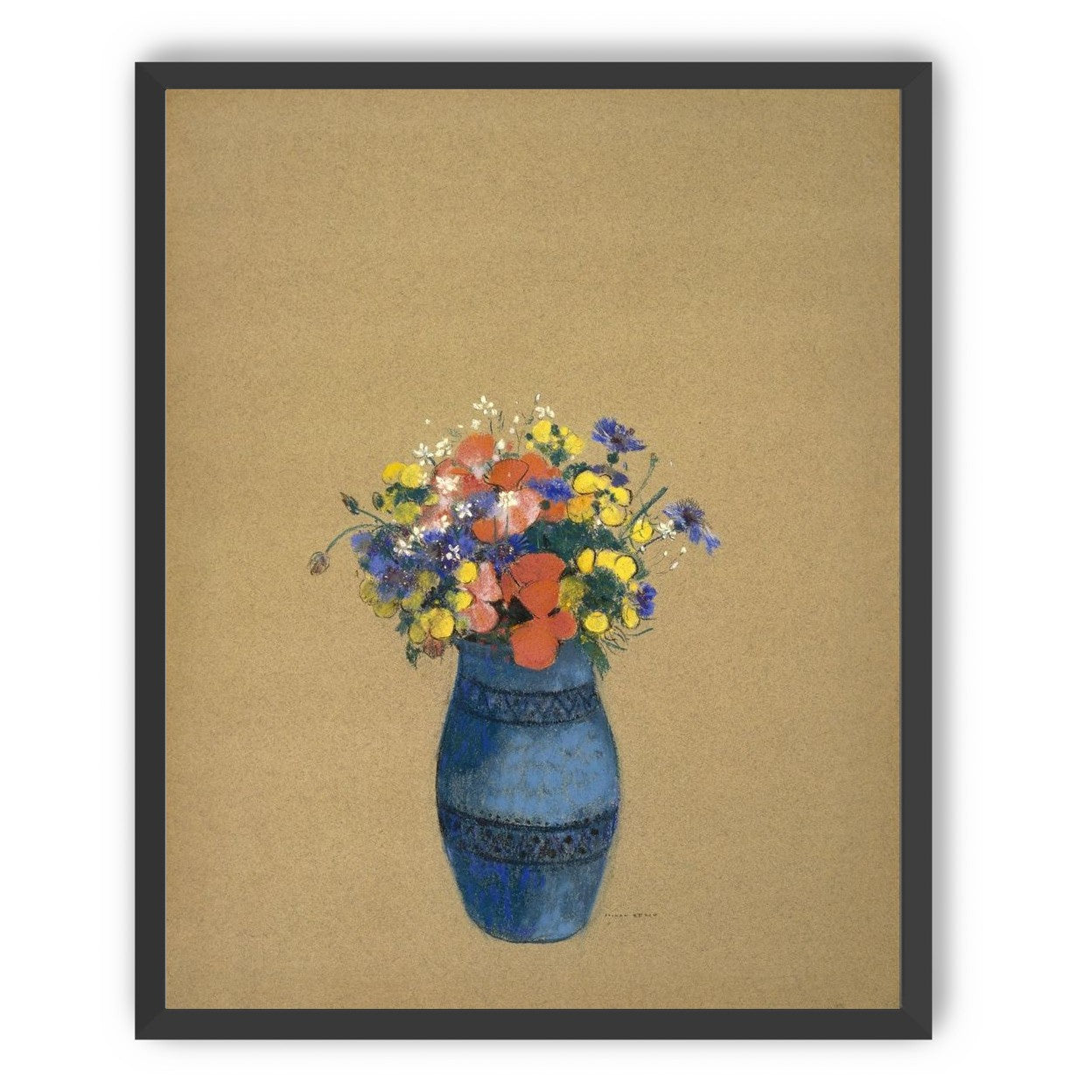 A quiet vase of wildflowers