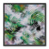 White haze over green spirals
