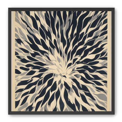 Dark forms around a white center