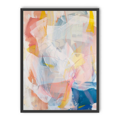 Non-Representational: Pale layers with a red loop