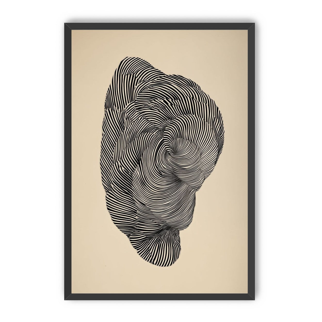 Vortex in a striped head