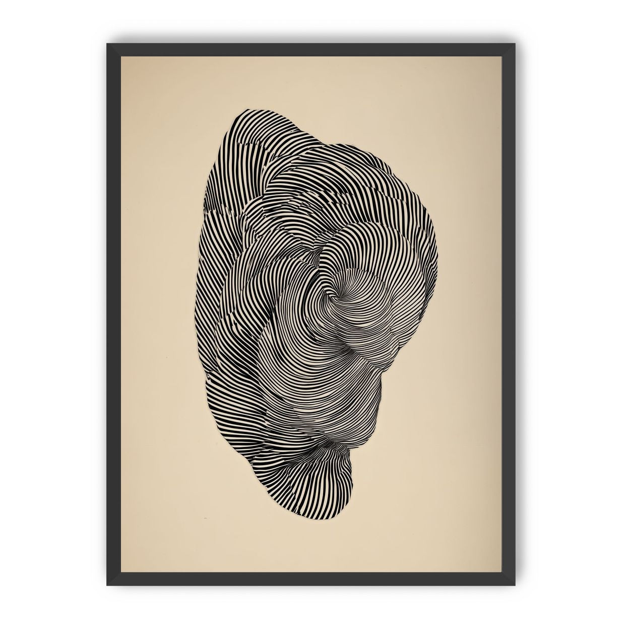 Vortex in a striped head