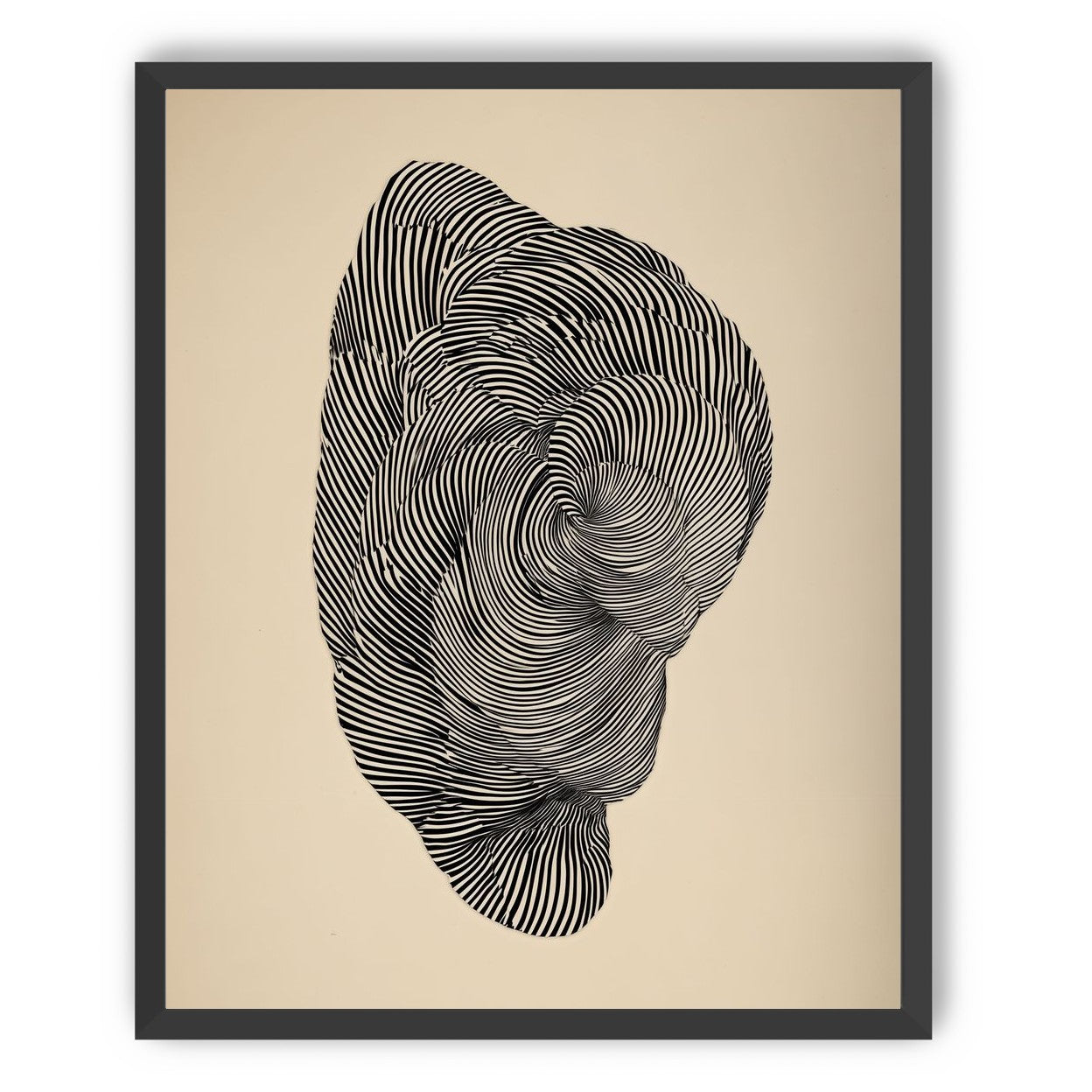 Vortex in a striped head