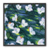 White blossoms on dark water