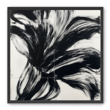 Black surge on white grid