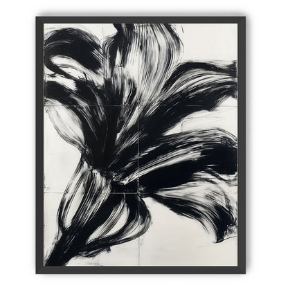 Black surge on white grid