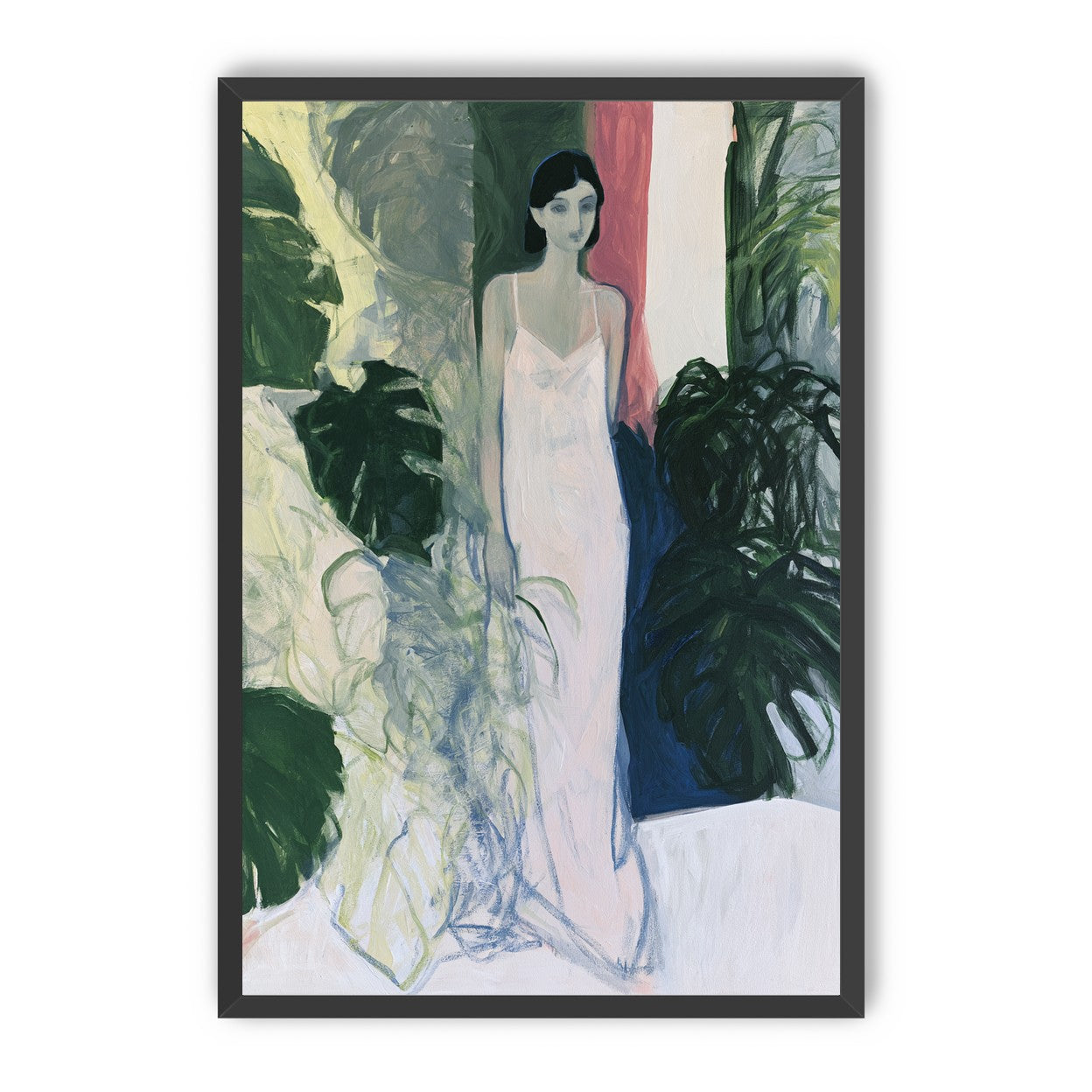 A woman among the leaves