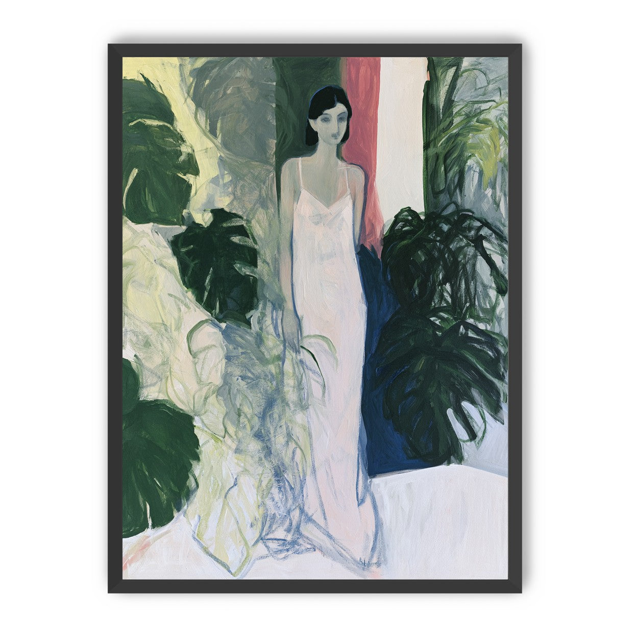 A woman among the leaves
