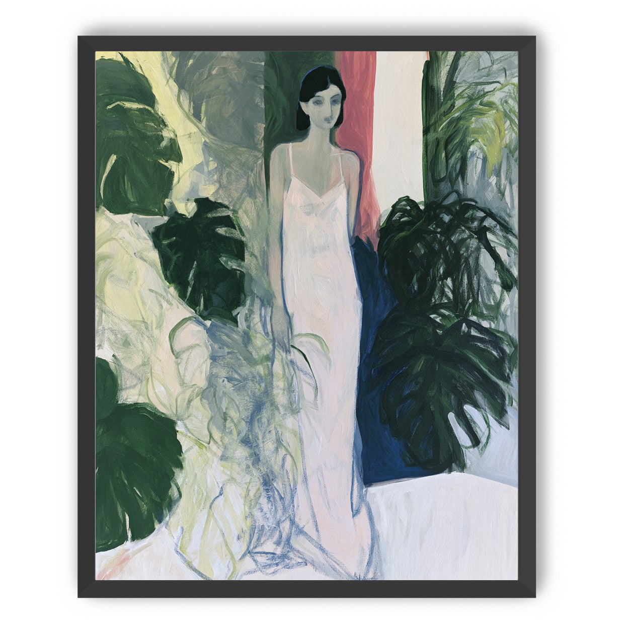 A woman among the leaves