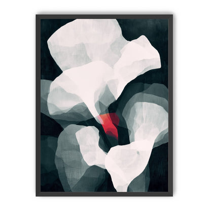 Red wedge among pale layers