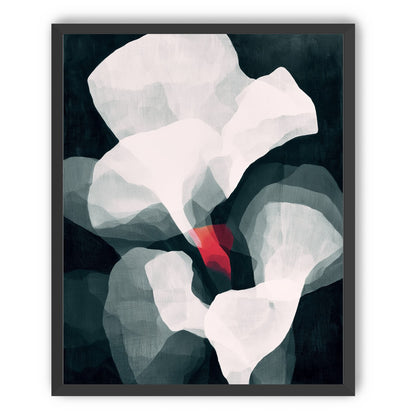 Red wedge among pale layers